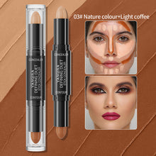 Load image into Gallery viewer, Double-Ended Highlight Shadow Cream Contour Stick Waterproof Full Coverage Concealer Natural Contour Cream Makeup Cosmetic