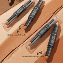 Load image into Gallery viewer, Double-Ended Highlight Shadow Cream Contour Stick Waterproof Full Coverage Concealer Natural Contour Cream Makeup Cosmetic