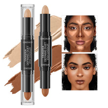 Load image into Gallery viewer, Double-Ended Highlight Shadow Cream Contour Stick Waterproof Full Coverage Concealer Natural Contour Cream Makeup Cosmetic