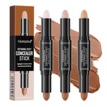 Load image into Gallery viewer, Double-Ended Highlight Shadow Cream Contour Stick Waterproof Full Coverage Concealer Natural Contour Cream Makeup Cosmetic
