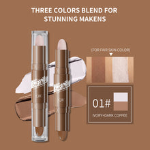 Load image into Gallery viewer, Double-ended Contour Stick Dual-purpose High-light Trimming Stick Contour Nose Shadow Facial Shape Brighten Trimming Cosmetic