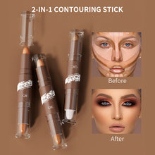 Load image into Gallery viewer, Double-ended Contour Stick Dual-purpose High-light Trimming Stick Contour Nose Shadow Facial Shape Brighten Trimming Cosmetic