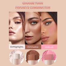 Load image into Gallery viewer, Makeup Face Brown Bronzer Contour StickHighlighter Brightening Contouring Stick Blusher Stick Face Cream Concealer Stick