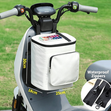 Load image into Gallery viewer, Motorcycle Front Storage Bag for Electric Bike Helmet Hanging Bag Waterproof Cycling Navigation E-Bike Handlebar Pouch Bag With Touch Screen