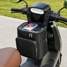 Load image into Gallery viewer, Motorcycle Front Storage Bag for Electric Bike Helmet Hanging Bag Waterproof Cycling Navigation E-Bike Handlebar Pouch Bag With Touch Screen