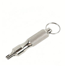 Load image into Gallery viewer, Stainless Steel Tire Valve Core Removal Tool with Keychain Valve Wrench for Motorcycle Bicycle Repair Accessory