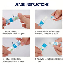 Load image into Gallery viewer, Nasal Inhaler Mint Nasal Essential Oil Menthol Inhaler Relieve Rhinitis Fatigue Artifact Refreshing Mint Aromatherapy Spray