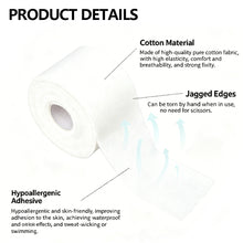 Load image into Gallery viewer, White Athletic Tape Adhesive Sport Tape Binding Physio Muscle Elastic Bandage Easy Tear Strain Injury Care Emergency Gymnastics Tape for Athletes
