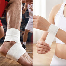 Load image into Gallery viewer, White Athletic Tape Adhesive Sport Tape Binding Physio Muscle Elastic Bandage Easy Tear Strain Injury Care Emergency Gymnastics Tape for Athletes