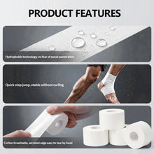 Load image into Gallery viewer, White Athletic Tape Adhesive Sport Tape Binding Physio Muscle Elastic Bandage Easy Tear Strain Injury Care Emergency Gymnastics Tape for Athletes