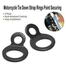 Load image into Gallery viewer, 2Pcs Tie Down Anchor Rings Securing Point Heavy Duty Cargo Hook for Motorcycle Dirt Bike ATV UTV Trailer Truck