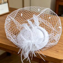 Load image into Gallery viewer, Women Hat Polka Dot Felt Mesh Hat Elegant Fashion Party Wedding Daily Decor Decorative Hair Accessories