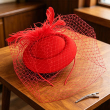 Load image into Gallery viewer, Women Hat Polka Dot Felt Mesh Hat Elegant Fashion Party Wedding Daily Decor Decorative Hair Accessories