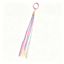 Load image into Gallery viewer, Colorful Elastic Hair Ties Elastic Hair Band With Wig Braid For Kids & Adults Fashion Sweet Daily Hair Accessories