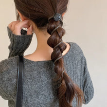 Load image into Gallery viewer, Korean Cute Retro Ball Design Elastic Hair Ties Elastic Hair Band Practical Ponytail Fixing Daliy Hair Accessories