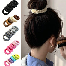 Load image into Gallery viewer, 6Pcs Thickened Widened High Elastic Hair Band Hair Ties Multicolor Simple Versatile Ponytail Hair Accessories