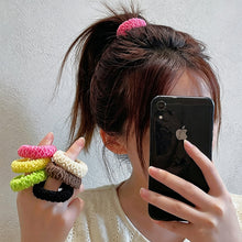 Load image into Gallery viewer, 6Pcs Thickened Widened High Elastic Hair Band Hair Ties Multicolor Simple Versatile Ponytail Hair Accessories