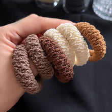 Load image into Gallery viewer, 6Pcs Thickened Widened High Elastic Hair Band Hair Ties Multicolor Simple Versatile Ponytail Hair Accessories