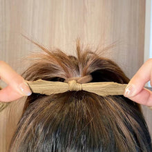 Load image into Gallery viewer, Korean Style High Elastic Hair Band Bow Hair Ties Seamless Ponytail Bun Hair Scrunchies Daily Hair Accessories