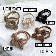 Load image into Gallery viewer, Korean Style High Elastic Hair Band Bow Hair Ties Seamless Ponytail Bun Hair Scrunchies Daily Hair Accessories