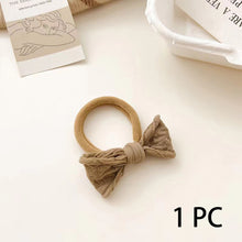 Load image into Gallery viewer, Korean Style High Elastic Hair Band Bow Hair Ties Seamless Ponytail Bun Hair Scrunchies Daily Hair Accessories
