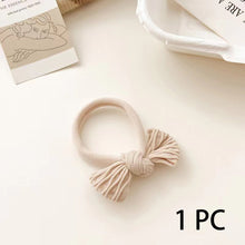 Load image into Gallery viewer, Korean Style High Elastic Hair Band Bow Hair Ties Seamless Ponytail Bun Hair Scrunchies Daily Hair Accessories