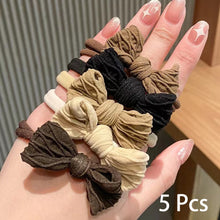 Load image into Gallery viewer, Korean Style High Elastic Hair Band Bow Hair Ties Seamless Ponytail Bun Hair Scrunchies Daily Hair Accessories