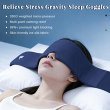 Load image into Gallery viewer, Deep Sleep Gravity Eye Mask Relieves Fatigue Light-Blocking Micro-Pressure Velvet Sleep Aid with Ice Silk Feeling Eye Mask