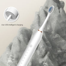 Load image into Gallery viewer, Electric Toothbrush for Adults IPX7 Waterproof Soft Brush Head USB Rechargeable 6 Cleaning Modes Ultrasonic Toothbrush