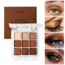Load image into Gallery viewer, 9 Colors In 1 Eyeshadow Stick Portable Matte Pearlescent Eyeshadow Highlight Long-lasting Eye Makeup Cosmetics Dark Punk Color