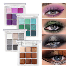 Load image into Gallery viewer, 9 Colors In 1 Eyeshadow Stick Portable Matte Pearlescent Eyeshadow Highlight Long-lasting Eye Makeup Cosmetics Dark Punk Color