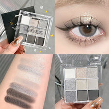 Load image into Gallery viewer, 9 Colors In 1 Eyeshadow Stick Portable Matte Pearlescent Eyeshadow Highlight Long-lasting Eye Makeup Cosmetics Dark Punk Color