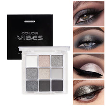 Load image into Gallery viewer, 9 Colors In 1 Eyeshadow Stick Portable Matte Pearlescent Eyeshadow Highlight Long-lasting Eye Makeup Cosmetics Dark Punk Color