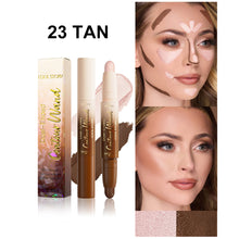 Load image into Gallery viewer, 2 in 1 Contour Stick Cream Highlighter Matte Bronzer Face Makeup Double End Concealer Nose Shadow Long Lasting Waterproof