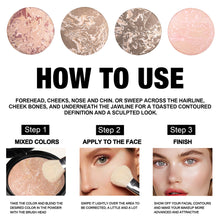 Load image into Gallery viewer, 6 Colors Baked Duo Matte Finishing Powder Foundation Compact Waterproof Long Lasting Full Coverage Makeup Base Smooth Skin