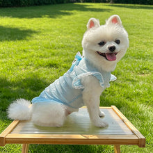 Load image into Gallery viewer, Summer Thin Mesh Pet Clothes Bow Flying Sleeve Shirt Hoodie Anti Mosquito Anti Shedding Costume Clothes For Small Dogs Puppy Kitten