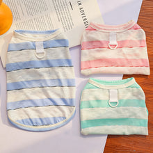 Load image into Gallery viewer, Summer Striped Cooling Dog Vest Thin Sleeveless Anti Shedding Pet T Shirt Costume Clothes For Small Medium Dogs Cats