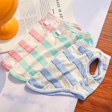 Load image into Gallery viewer, Summer Striped Cooling Dog Vest Thin Sleeveless Anti Shedding Pet T Shirt Costume Clothes For Small Medium Dogs Cats