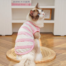 Load image into Gallery viewer, Summer Striped Cooling Dog Vest Thin Sleeveless Anti Shedding Pet T Shirt Costume Clothes For Small Medium Dogs Cats