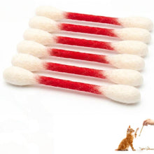 Load image into Gallery viewer, 6Pcs Giant Cotton Swab Shaped Catnip Cat Toy Durable Chewing Teething Dental Rope Interactive Kitten Play Accessory