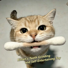 Load image into Gallery viewer, Giant Wool Cotton Swab Shaped Catnip Toy Durable Teeth Grinding Chew Stick Interactive Kitten Self Play Accessory