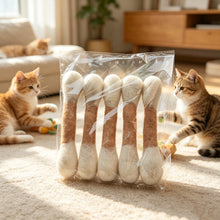 Load image into Gallery viewer, Giant Wool Cotton Swab Shaped Catnip Toy Durable Teeth Grinding Chew Stick Interactive Kitten Self Play Accessory