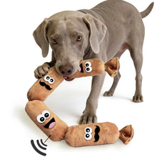 Load image into Gallery viewer, Simulated Sausage Plush Squeaky Dog Toy BB Sound Bite Resistant Teeth Grinding Chew Toy For Puppy Boredom Relief
