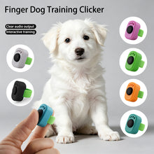 Load image into Gallery viewer, Professional Mini Finger Ring Pet Training Clicker No Battery Lightweight Interactive Sound Trainer For Dogs Cats
