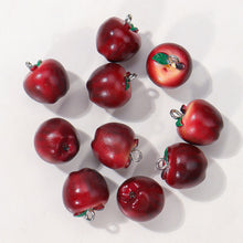 Load image into Gallery viewer, 5Pcs Simulation 3D Apple Fruit Resin Loose Beads DIY Handmade Bracelet Necklace Phone Charm Craft Supplies