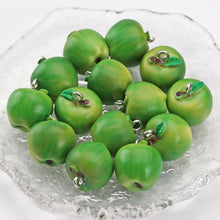 Load image into Gallery viewer, 5Pcs Simulation 3D Apple Fruit Resin Loose Beads DIY Handmade Bracelet Necklace Phone Charm Craft Supplies