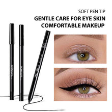 Load image into Gallery viewer, Durable Black Eyeliner Glue Pen Waterproof Non Smudging Non Fading Beginner Cosmetic Eyeliner Gel Pen with Pencil Sharpener