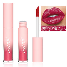 Load image into Gallery viewer, 18 Colors Waterproof Diamond Shimmer Glitter Lip Gloss Matte Glitter Liquid Lipstick Diamond Pearl Color Lip Gloss Sexy Make Up