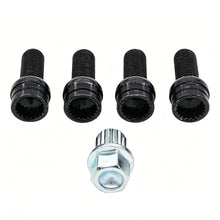 Load image into Gallery viewer, 5Pcs M14x1.5 Car Locking Wheel Nuts Anti-Theft Bolt Set with Security Key 8D0601139F Replacement for VW Golf Audi A3 A4 A5