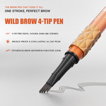 Load image into Gallery viewer, Four Fork Liquid Eyebrow Pencil Makeup Color Display Wild Eyebrow Waterproof Sweat Proof 4D Eyebrow Pencil Makeup Cosmetic